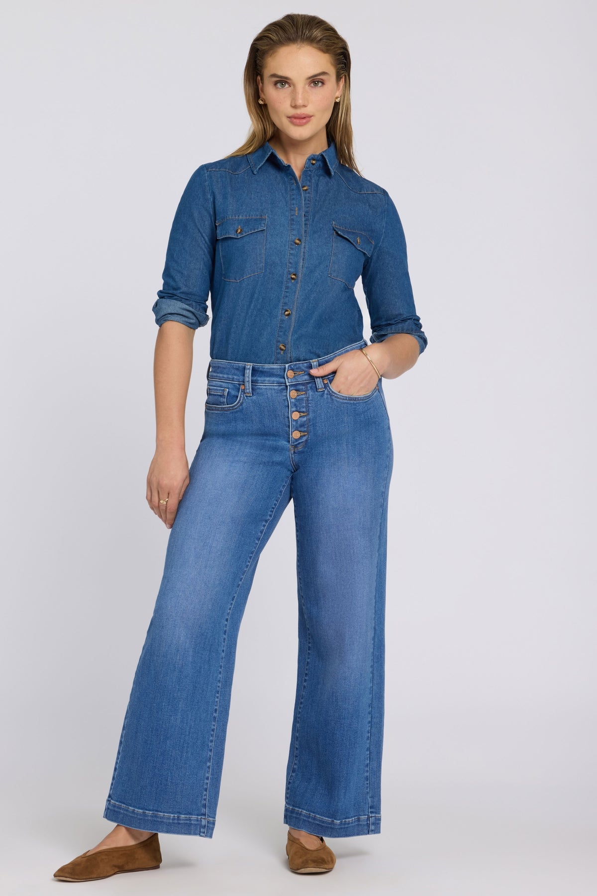 Teresa Wide Leg Jeans | Blue Paradise | Denim | NYDJ
