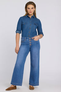 Teresa Wide Leg Jeans | Blue Paradise | Denim | NYDJ