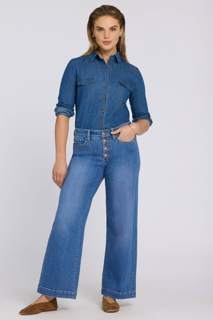 Teresa Wide Leg Jeans | Blue Paradise | Denim | NYDJ