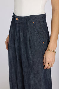 Teresa Wide Leg Ankle Jeans With High Rise | Dark Indigo | Pants | NYDJ