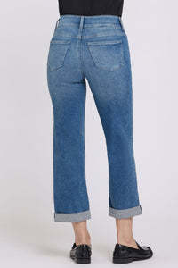 Bailey Relaxed Straight Crop Jeans In Re-New Denim With High Rise | Breezy Palms | Denim | NYDJ