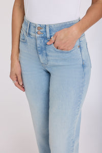 Bailey Relaxed Straight Crop Jeans In Re-New Denim With High Rise | Keys View | Denim | NYDJ