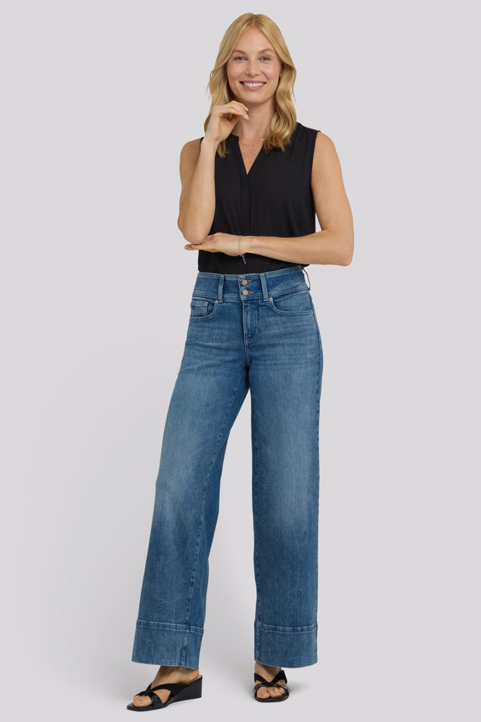 Teresa Wide Leg Jeans In Re-New Denim | Breezy Palms | Denim | NYDJ