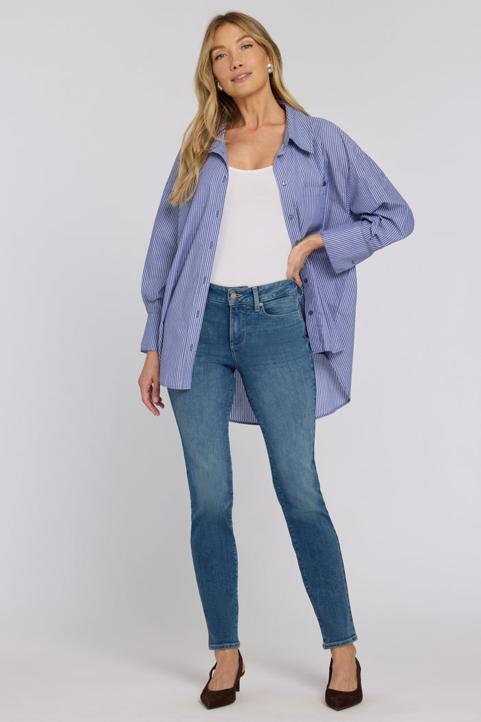 Sheri Slim Straight Jeans In Re-New Denim | Breezy Palms | Denim | NYDJ