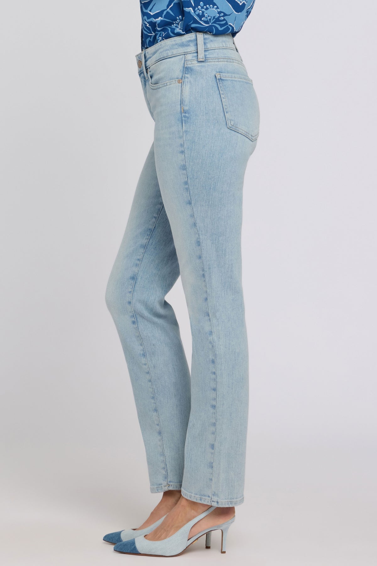 Sheri Slim Straight Jeans In Re-New Denim | Keys View | Denim | NYDJ
