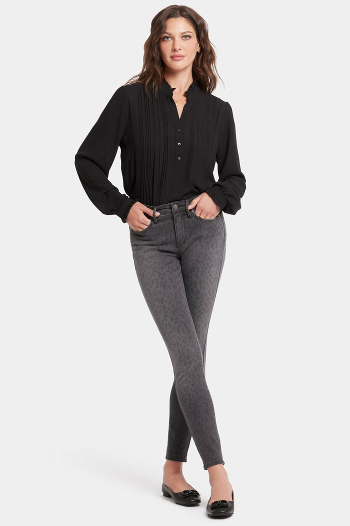 Ami Skinny Jeans Grey Leopard Print | Wild Spirit | Denim | NYDJ