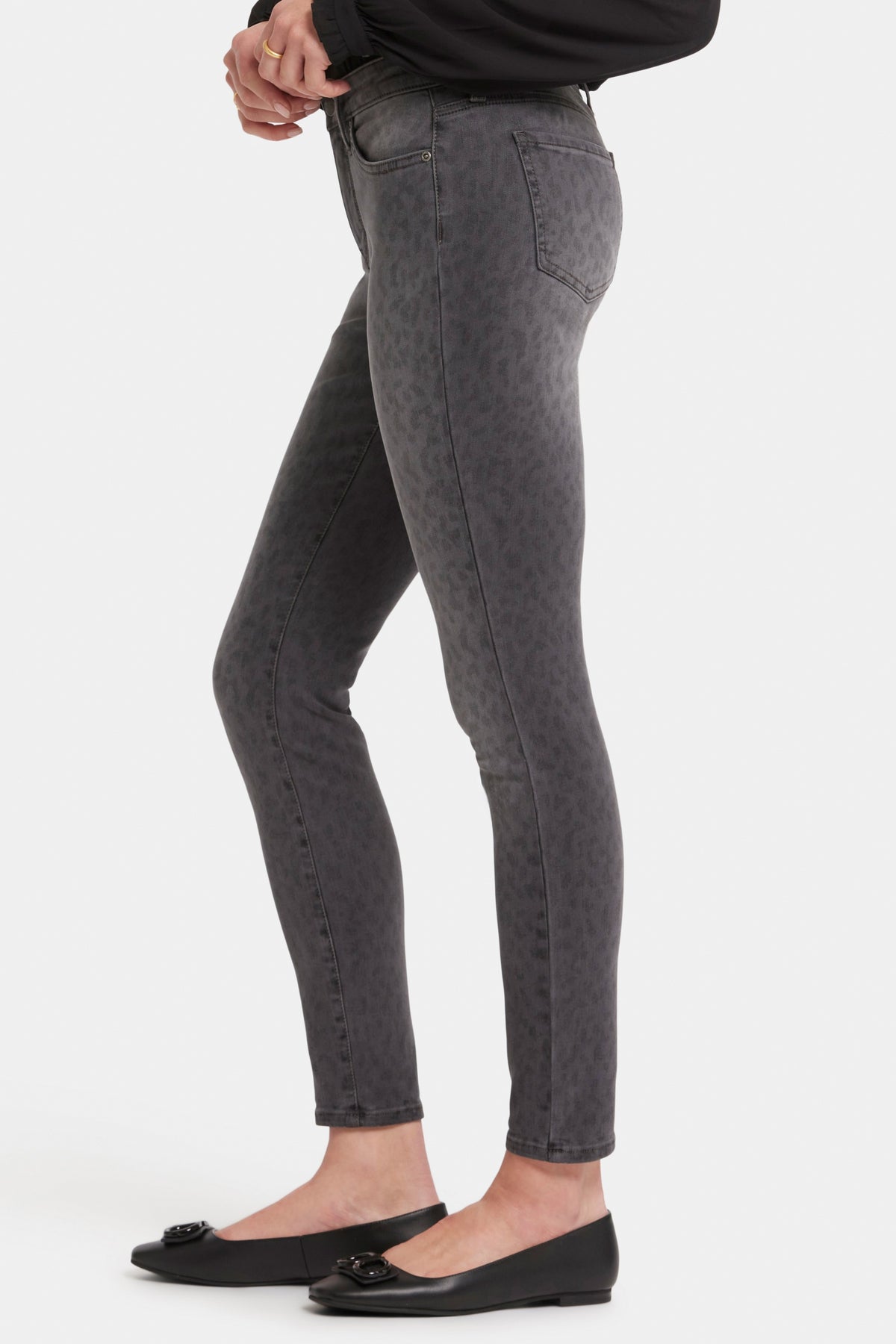Ami Skinny Jeans Grey Leopard Print | Wild Spirit | Denim | NYDJ