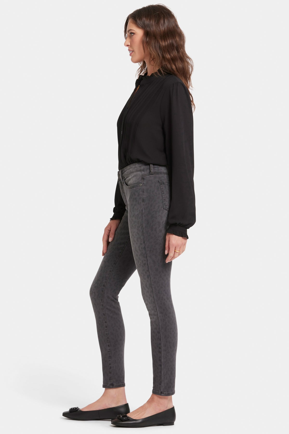 Ami Skinny Jeans Grey Leopard Print | Wild Spirit | Denim | NYDJ