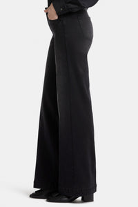 Teresa Wide Leg Jeans Black Premium Denim | Crosswinds | Pants | NYDJ