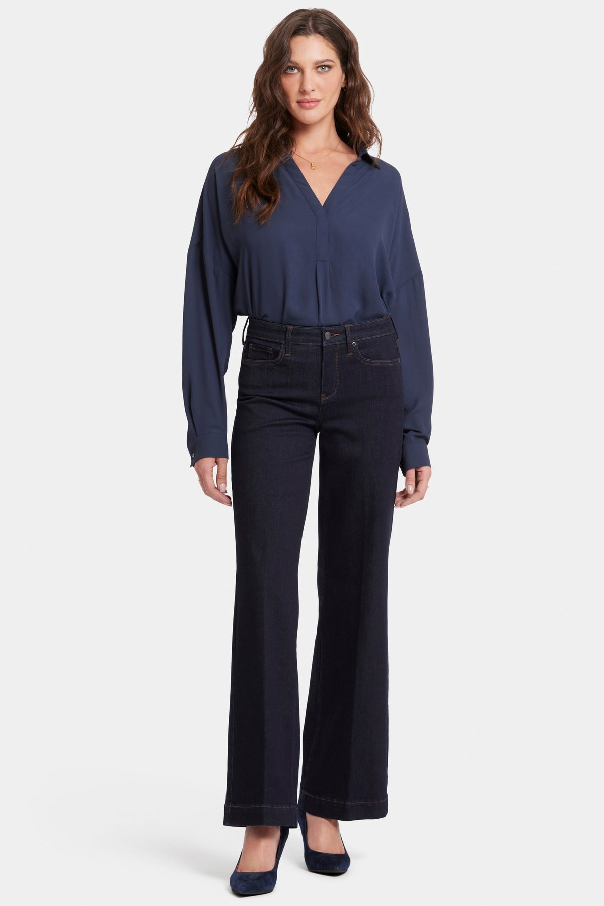 Teresa Wide Leg Jeans Indigo Blue Premium Denim | Magical | Denim | NYDJ