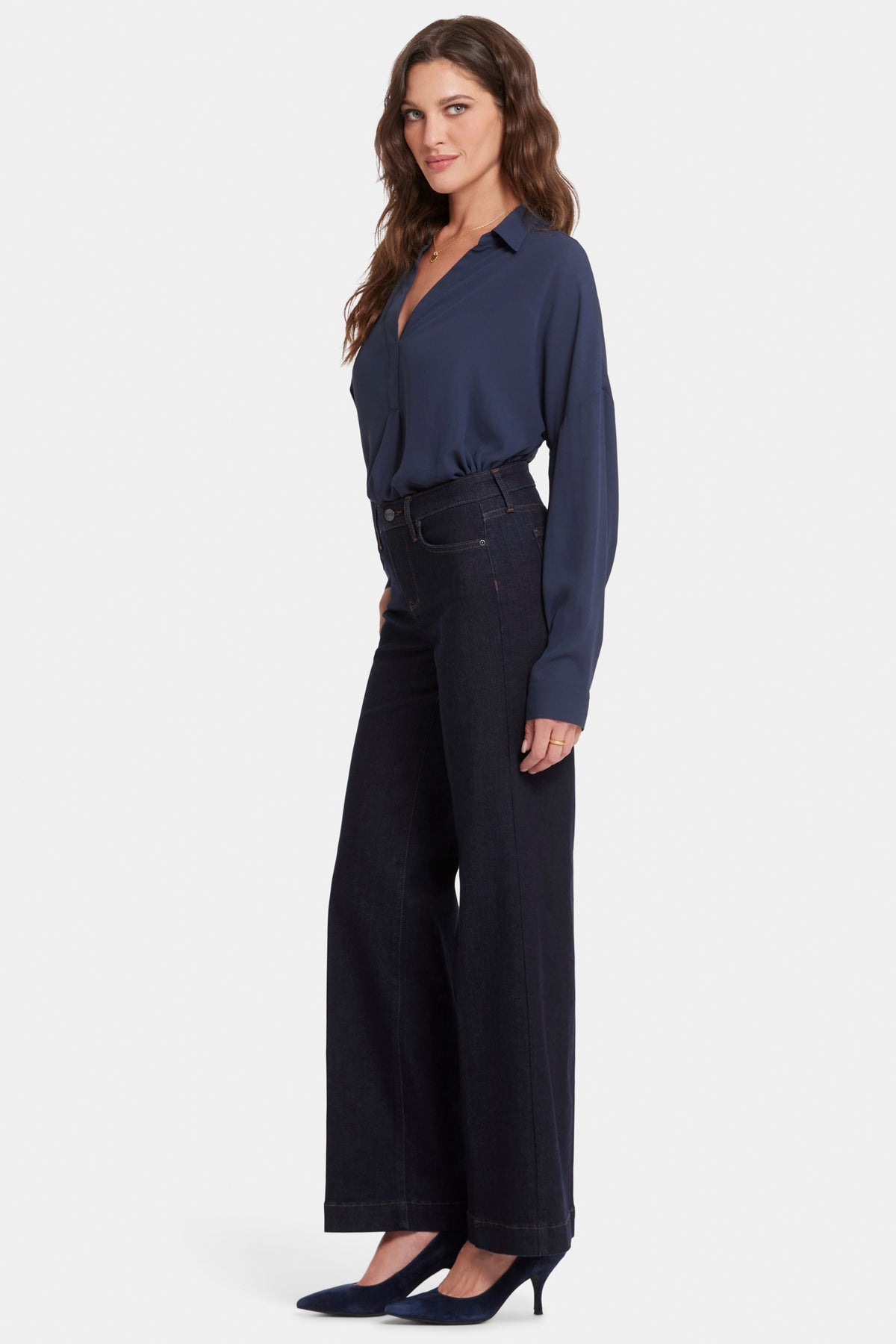 Teresa Wide Leg Jeans Indigo Blue Premium Denim | Magical | Denim | NYDJ