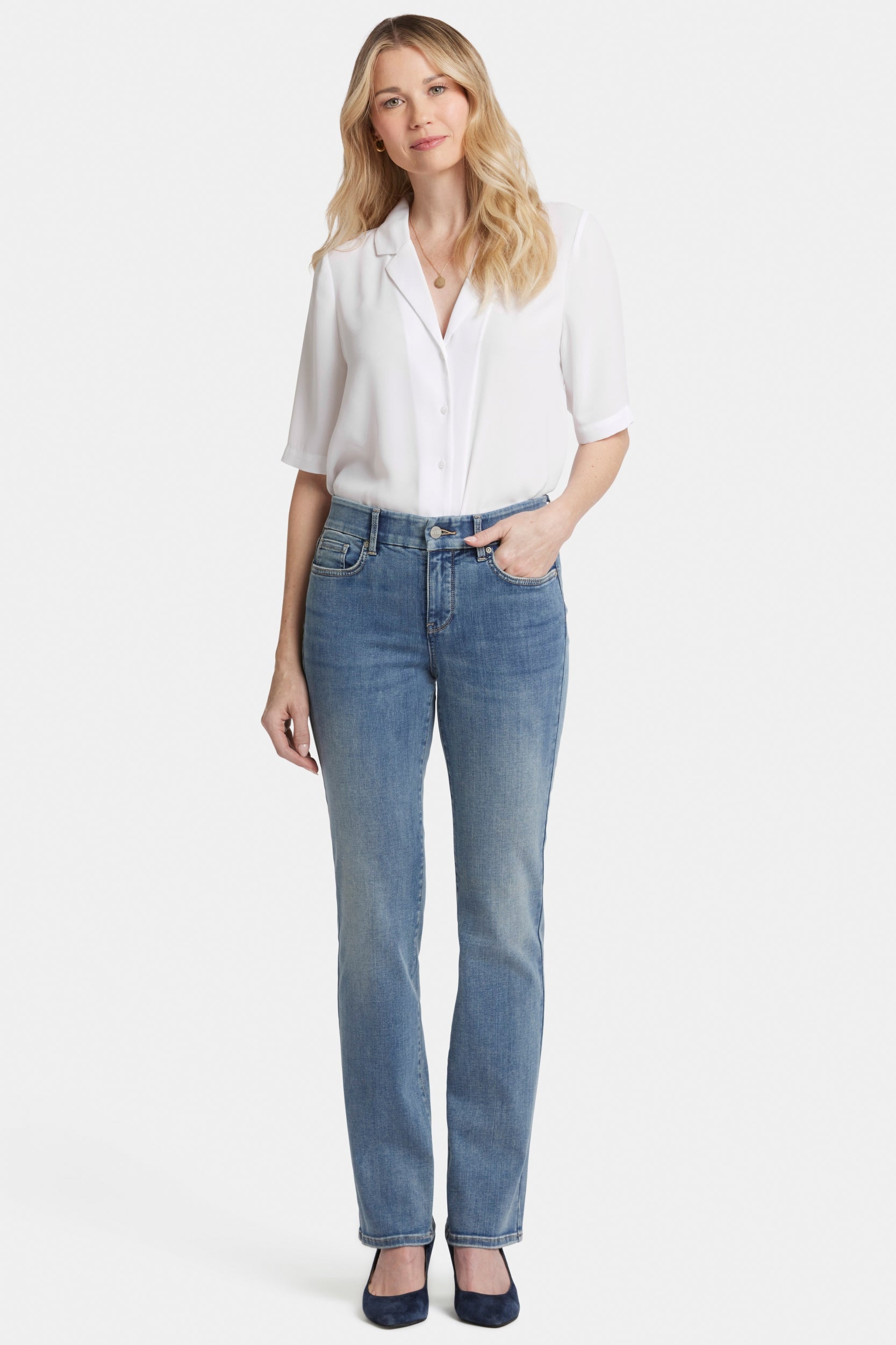Waist-Match™ Marilyn Straight Jeans | Indigo Stream