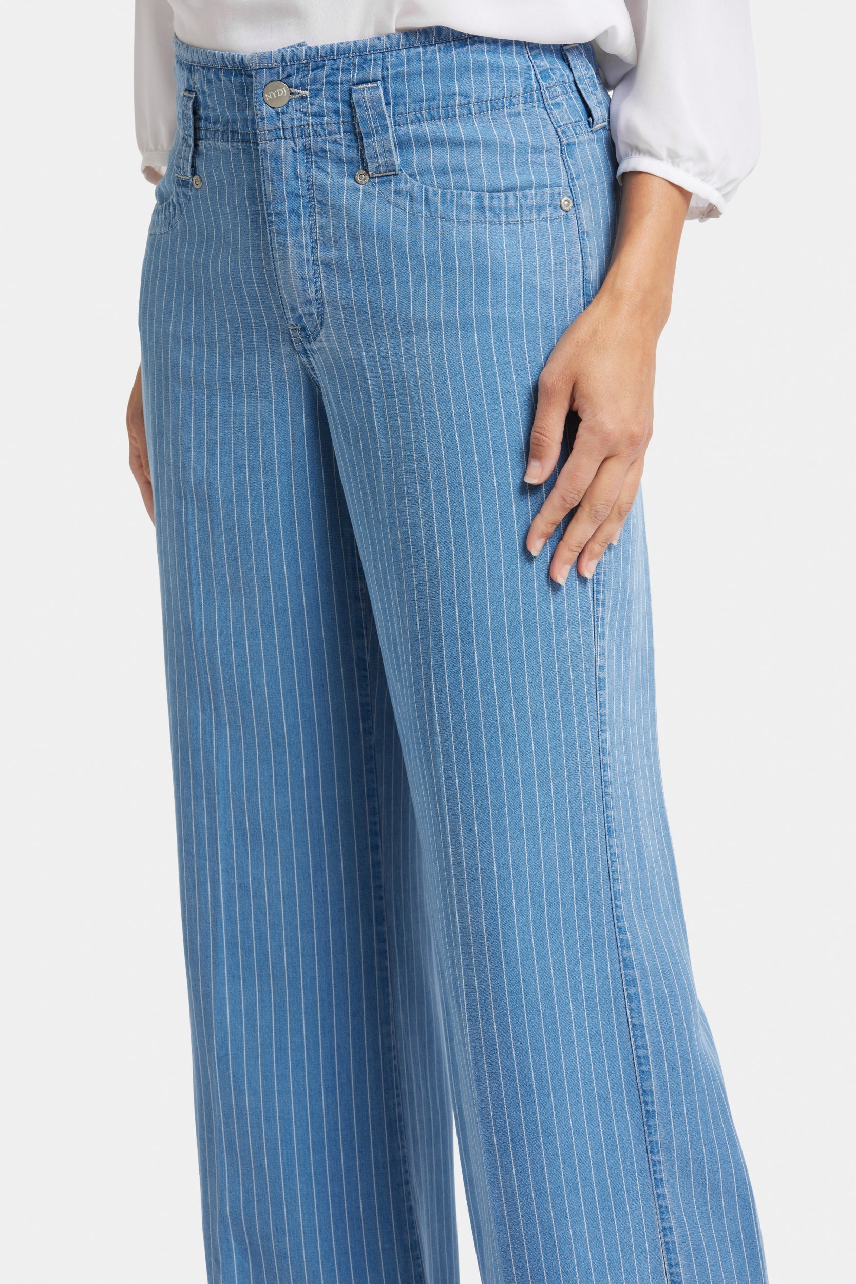 【AAKE】STRIPE KNEE LINE DENIM Akeme straight-fit jeans Dark blue | Replay Jeans