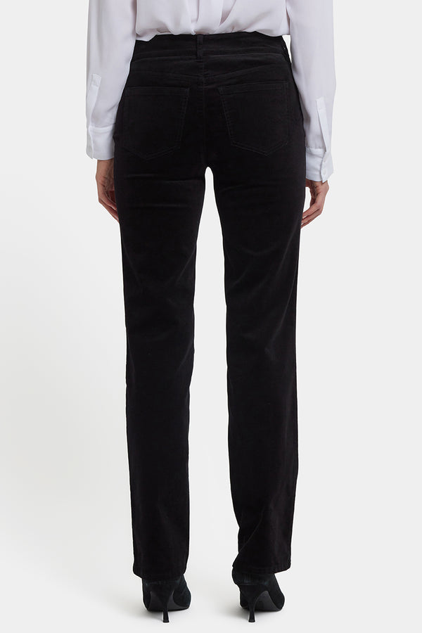 Velveteen Marilyn Straight | Black | Pants | NYDJ