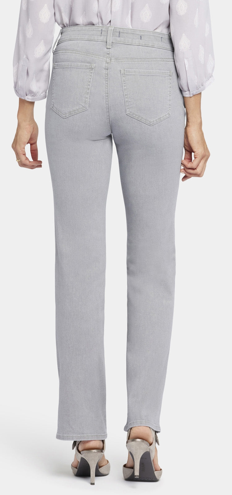 Marilyn Straight Jeans Light Grey Premium Denim (Petite) | Charisma | Pants | NYDJ
