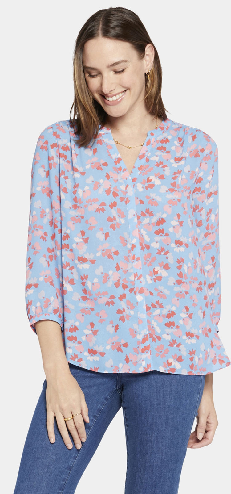 Pintuck Blouse Petite Pacific Meadows